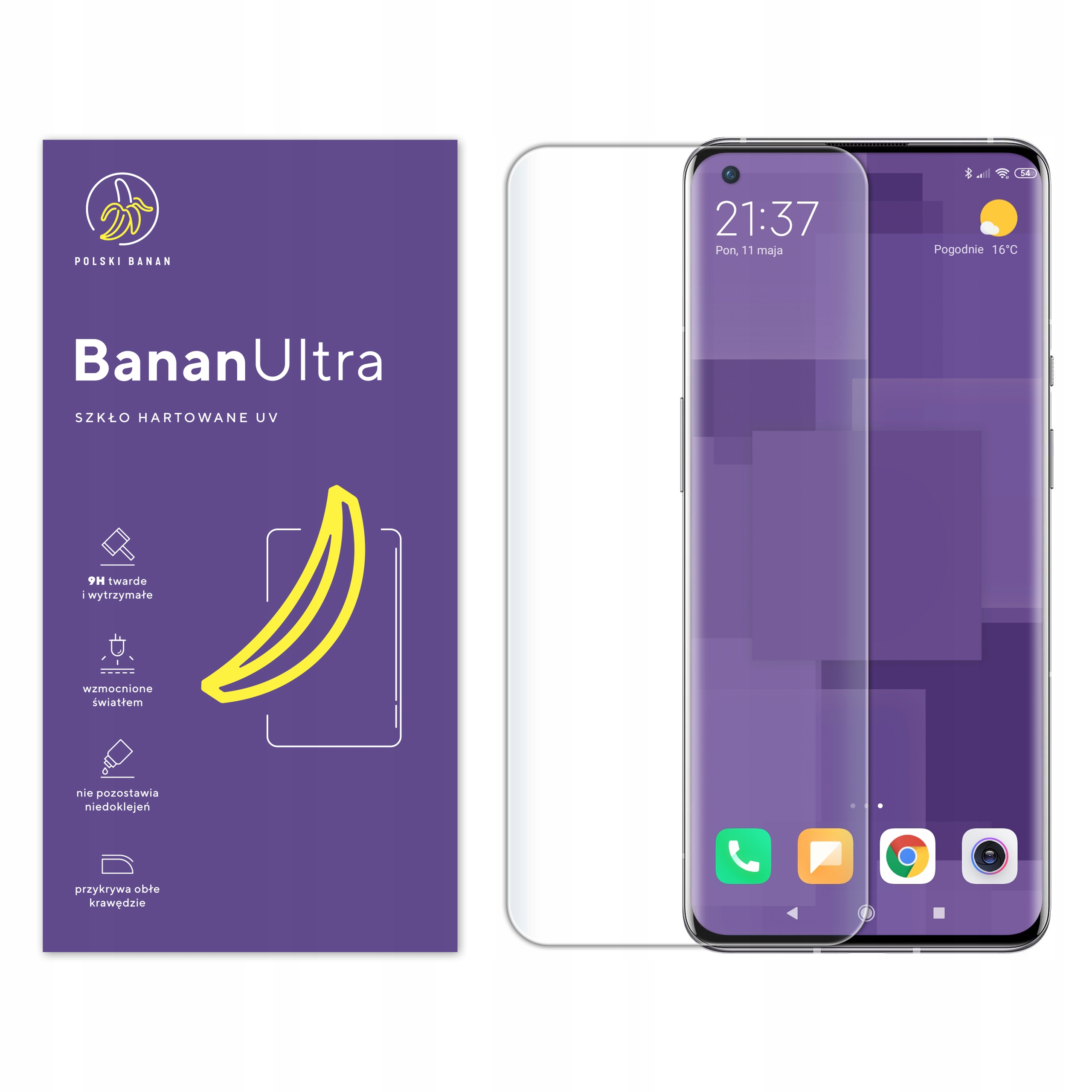 Tvrdené sklo Polish Banana pre OnePlus 9 Pro 1 ks.